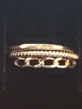 SIZE 7 StackING 3 Piece 925 MARKED STERLLING SILVER RinG SET